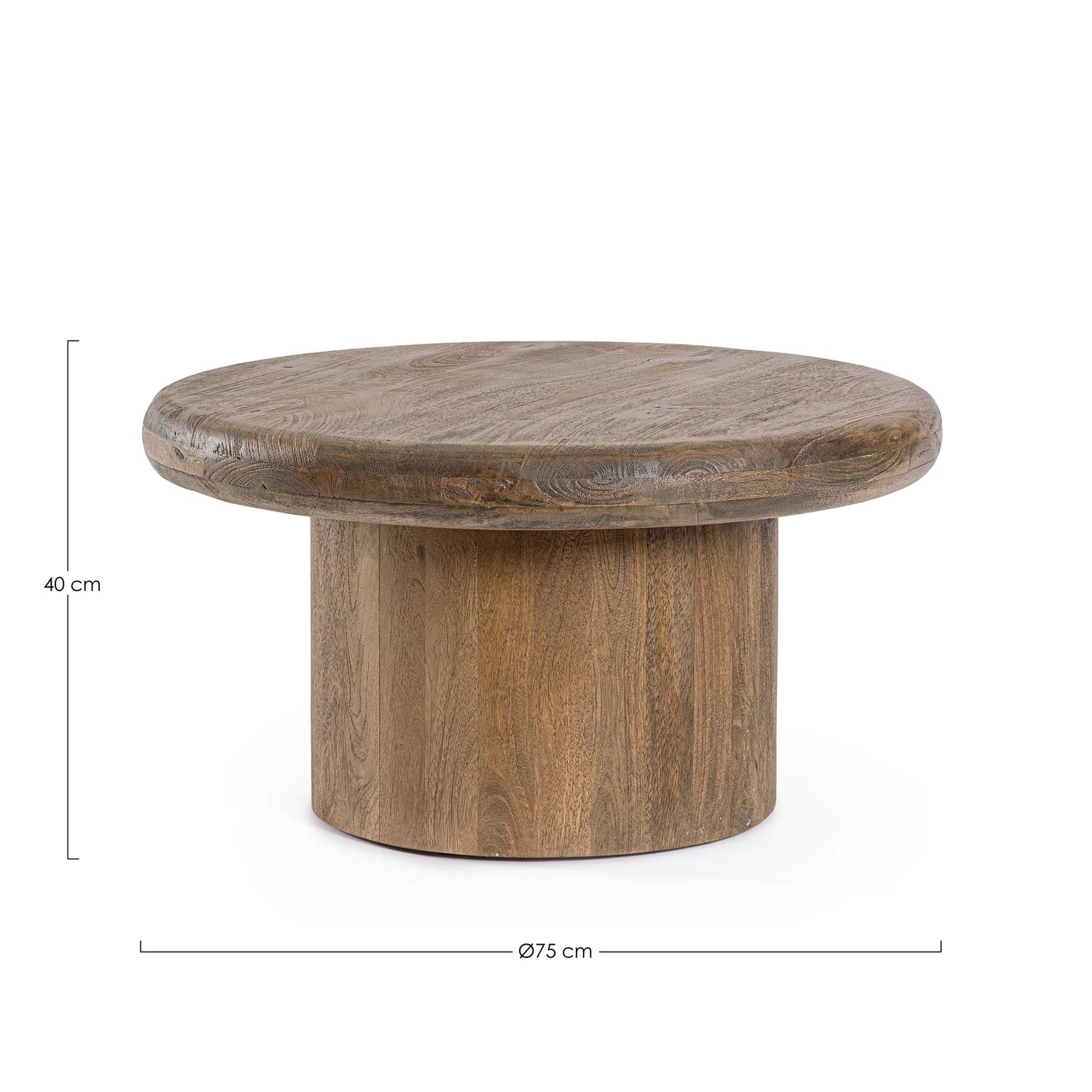 Beistelltisch Lopez Braun 75x75 - ZEN ZONE Furniture
