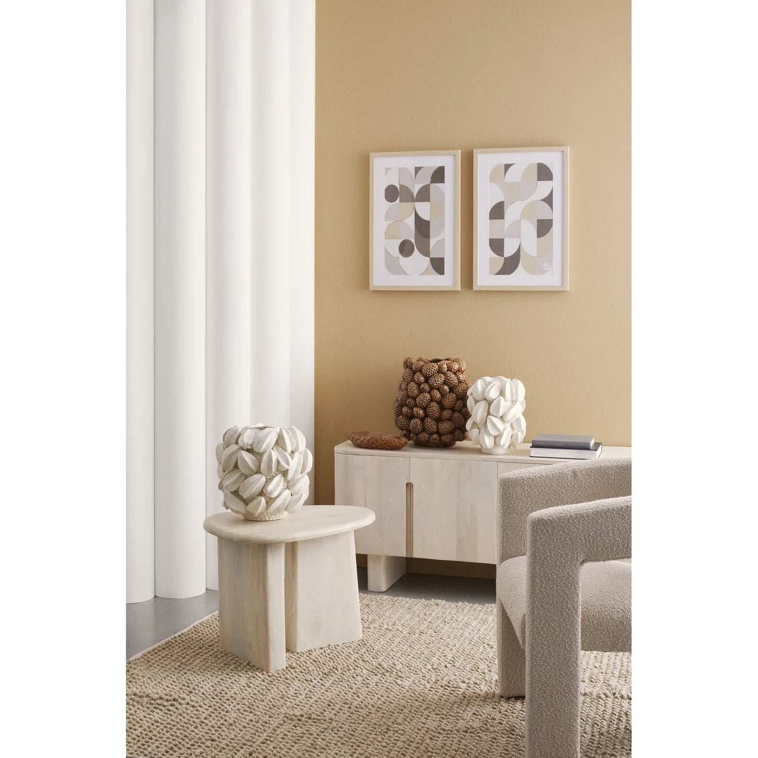 Beistelltisch Zacatecas Naturfarbe 60x45 - ZEN ZONE Furniture