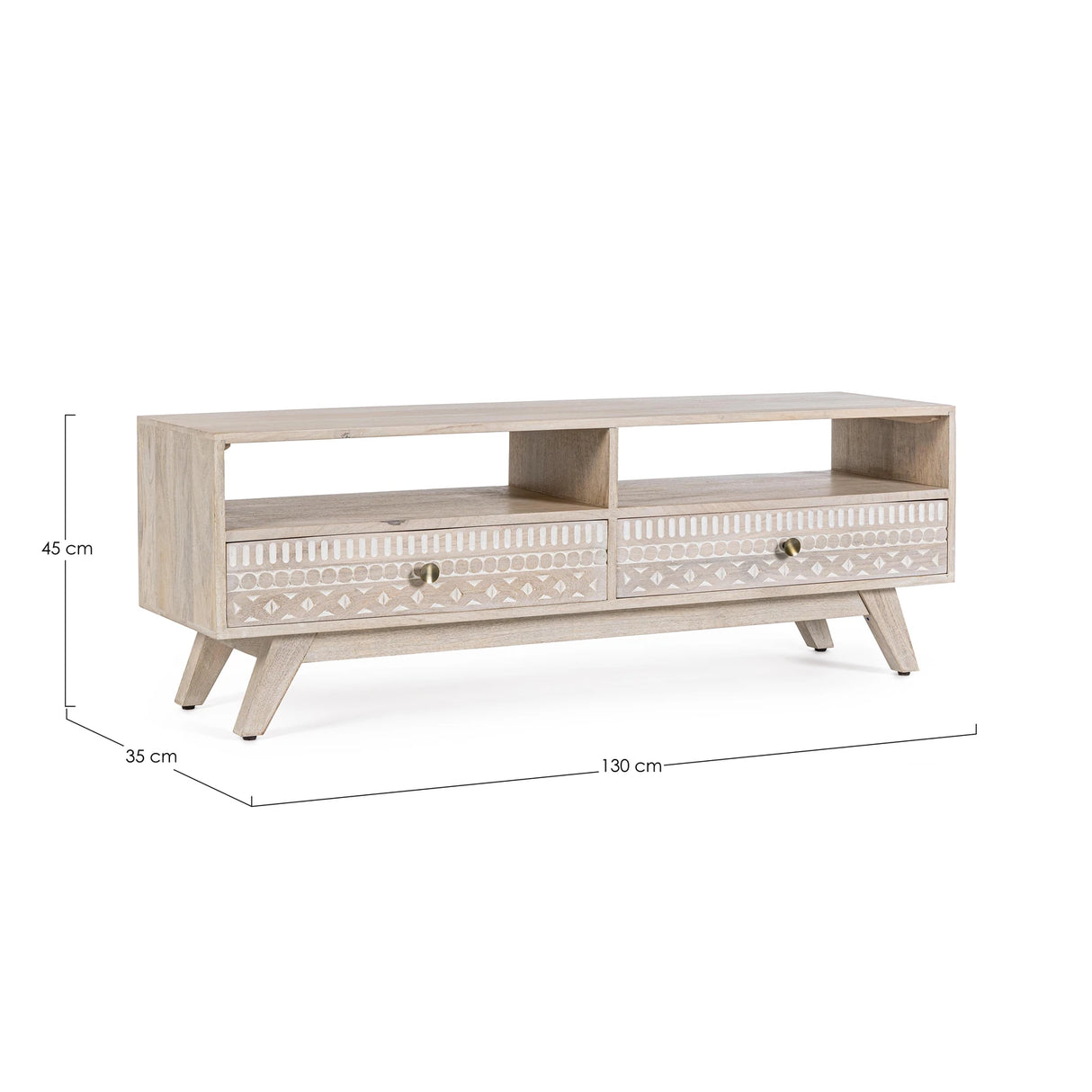TV Sideboard Indira mit 2 Schubladen - ZEN ZONE Furniture