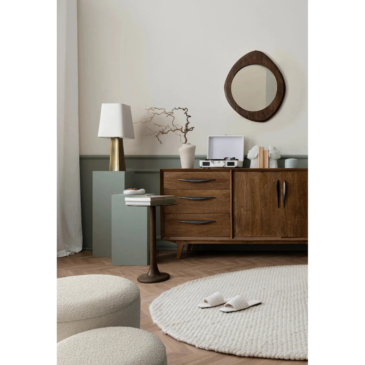 Aberdeen Couchtisch braun 35x35cm - ZEN ZONE Furniture