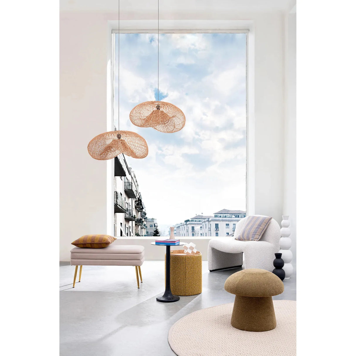 Aberdeen Couchtisch Schwarz 35x35 cm - ZEN ZONE Furniture