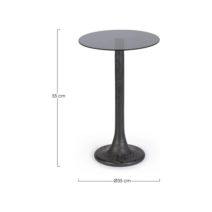 Aberdeen Couchtisch Schwarz 35x35 cm - ZEN ZONE Furniture