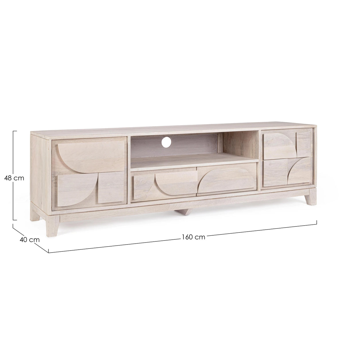 TV Sideboard mit 2 Türen und 2 Schubladen Archita - ZEN ZONE Furniture