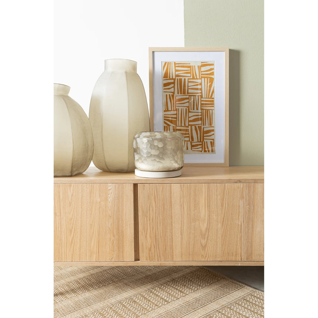 TV Sideboard mit 2 Türen und 3 Schubladen Widald Natur - ZEN ZONE Furniture