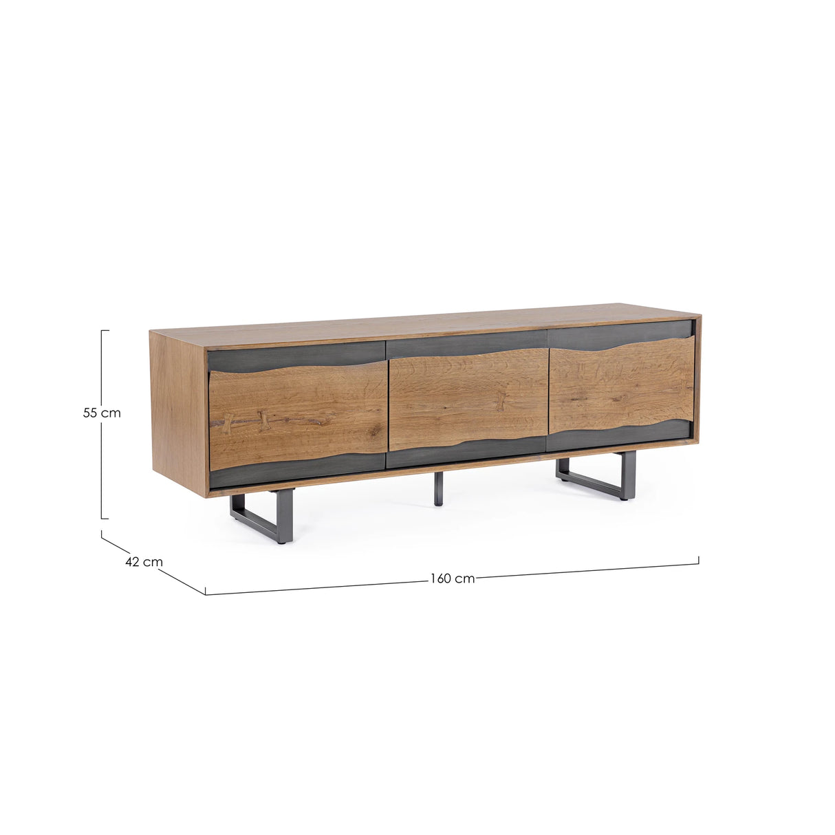 TV Sideboard mit 3 Türen Garwood - ZEN ZONE Furniture