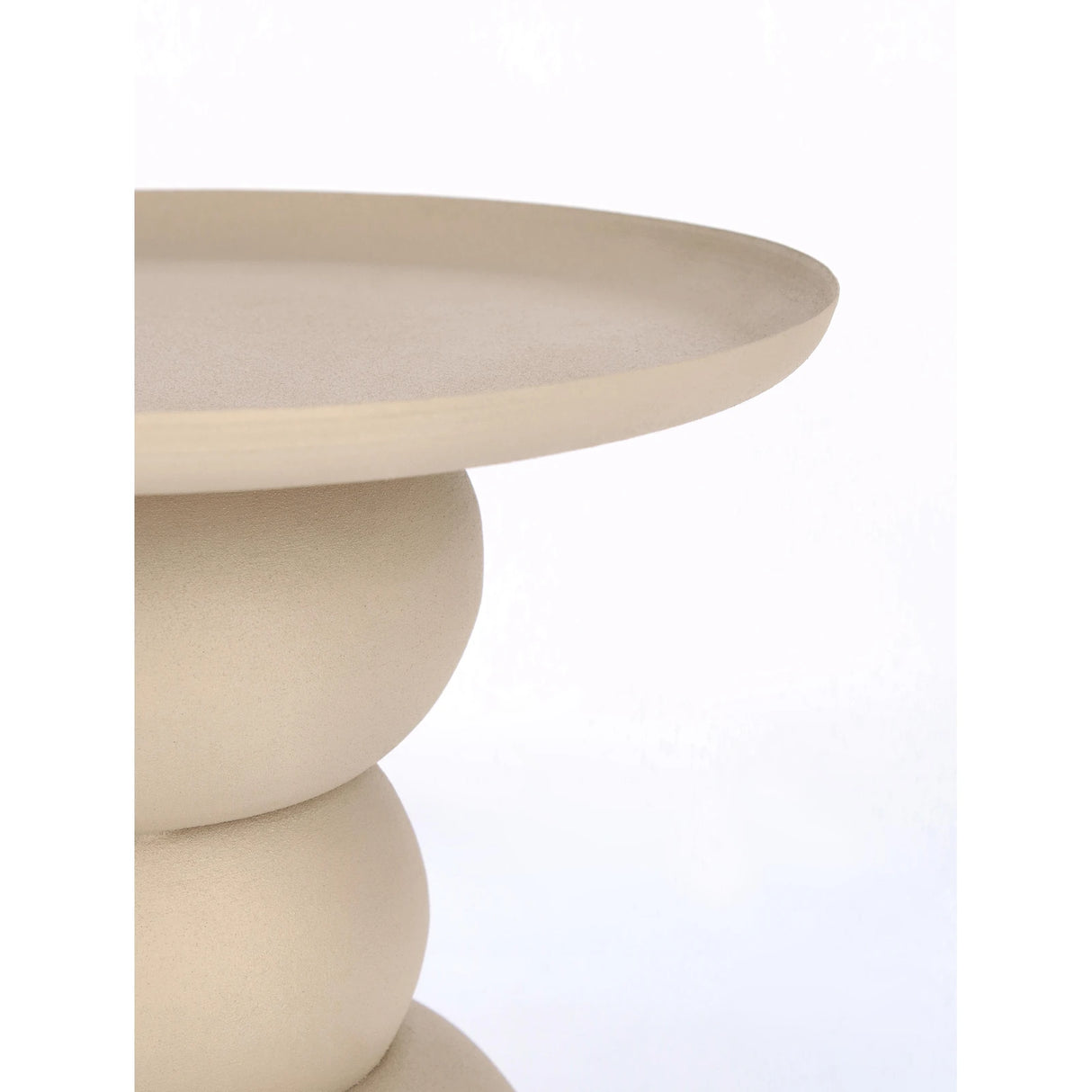 Couchtisch Beige rund 36x36 Alpa - ZEN ZONE Furniture