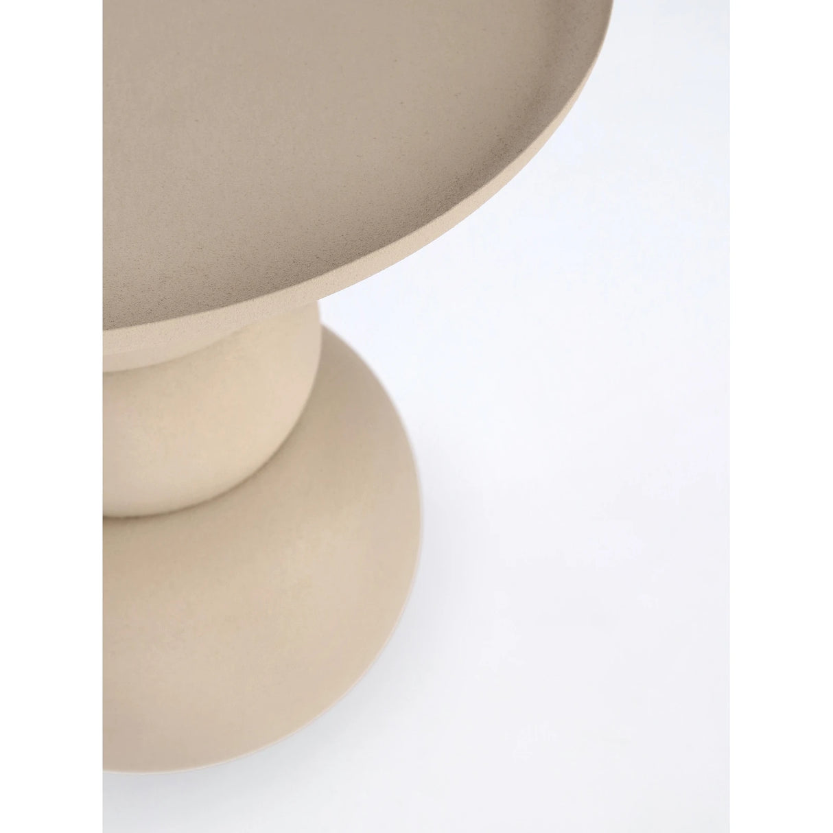 Couchtisch Beige rund 36x36 Alpa - ZEN ZONE Furniture