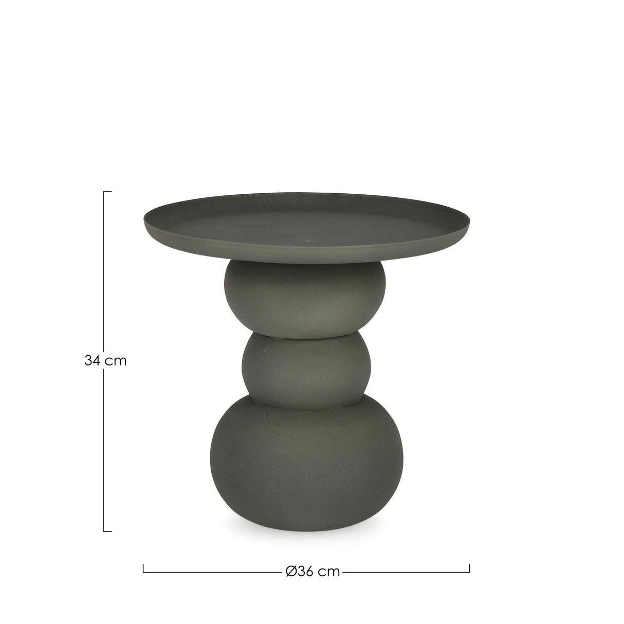 Couchtisch Grün rund 36x36 Alpa - ZEN ZONE Furniture