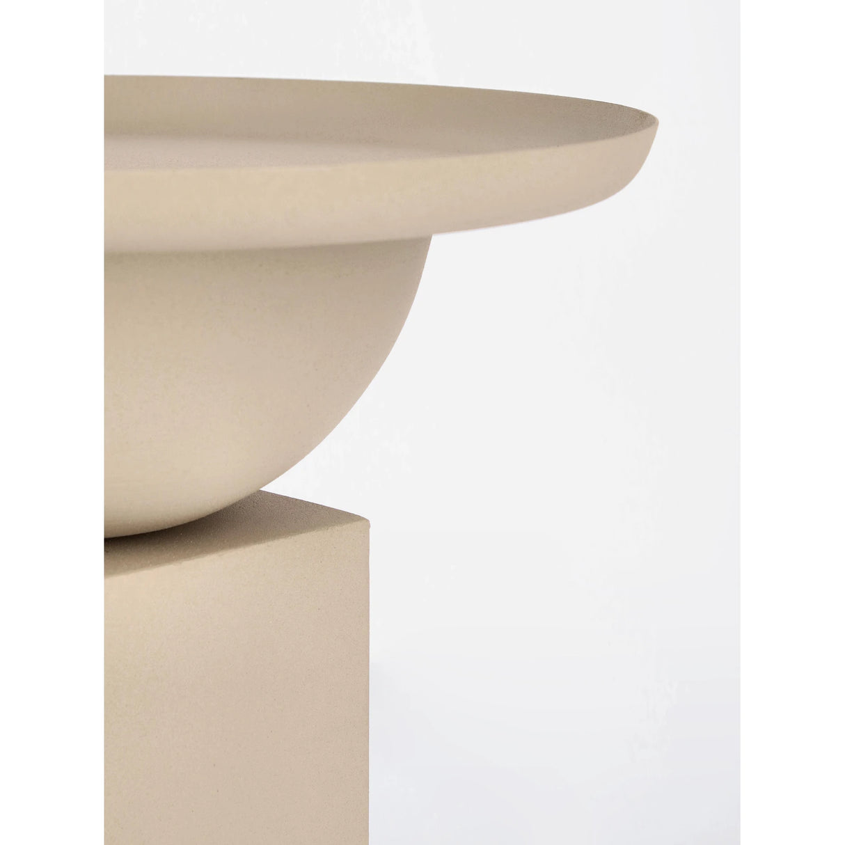 Couchtisch Beige rund 40,5x40,5 Alka - ZEN ZONE Furniture