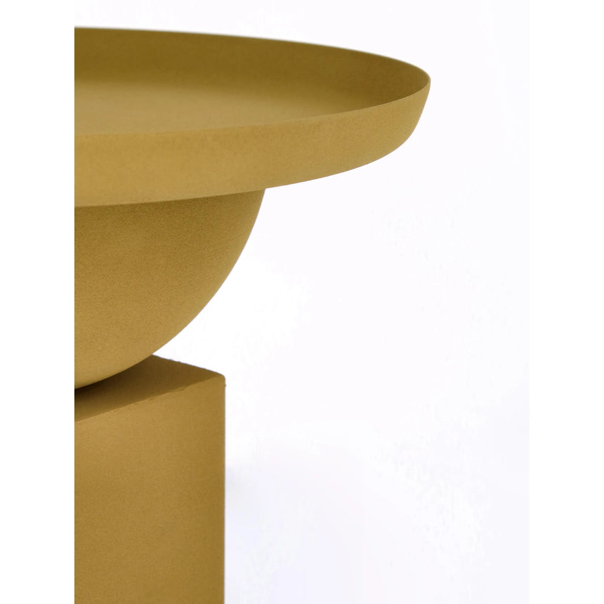 Couchtisch Senffarbig rund 40,5x40,5 Alka - ZEN ZONE Furniture