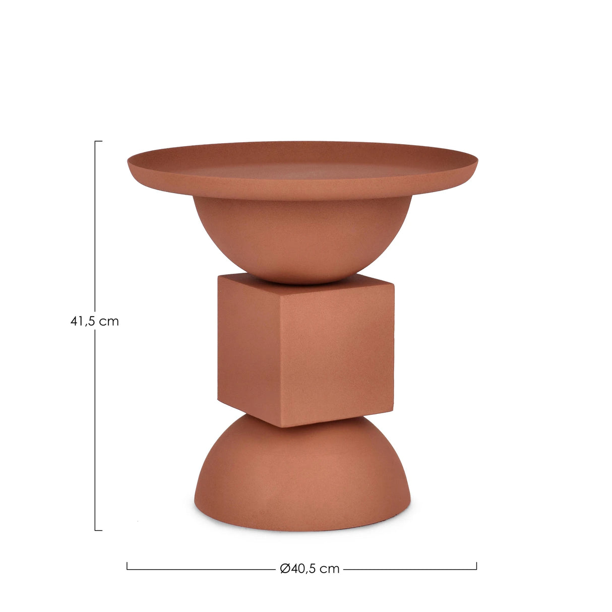 Couchtisch Tonerde rund 40,5x40,5 Alka - ZEN ZONE Furniture