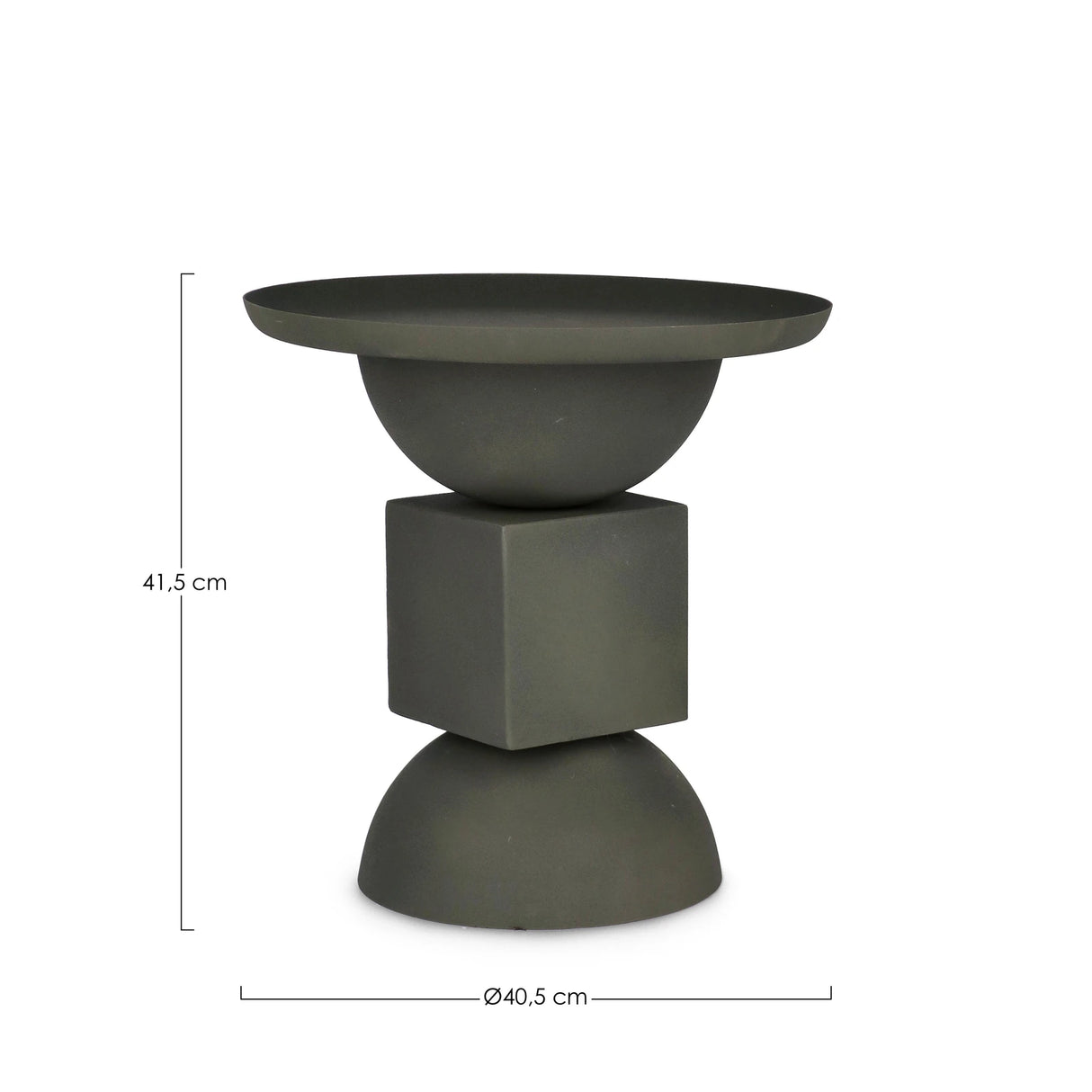 Couchtisch Grün rund 40,5x40,5 Alka - ZEN ZONE Furniture