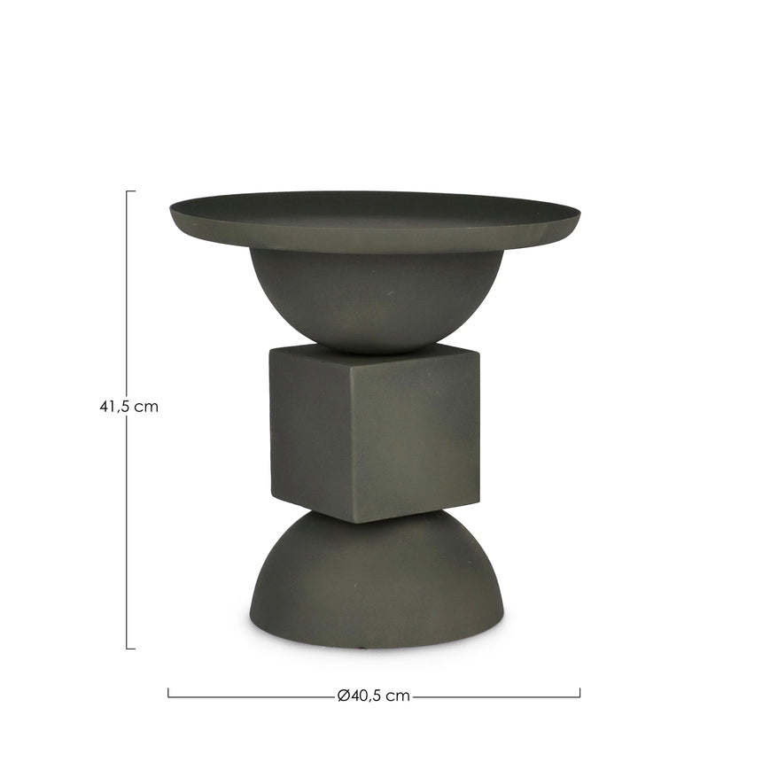 Couchtisch Grün rund 40,5x40,5 Alka - ZEN ZONE Furniture