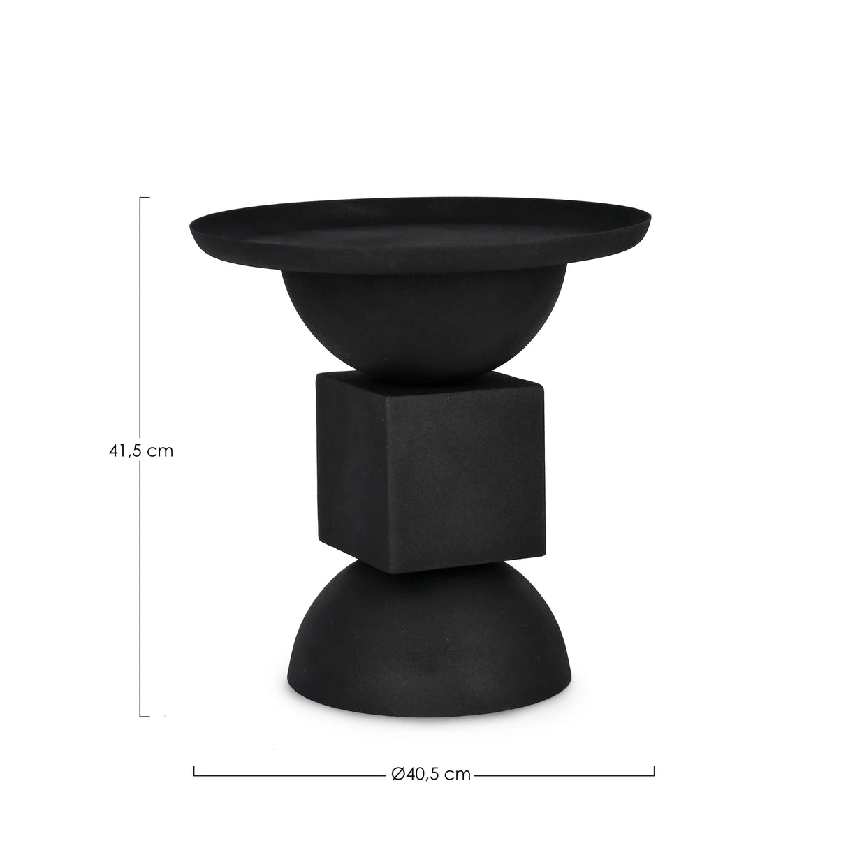 Couchtisch Schwarz rund 40,5x40,5 Alka - ZEN ZONE Furniture