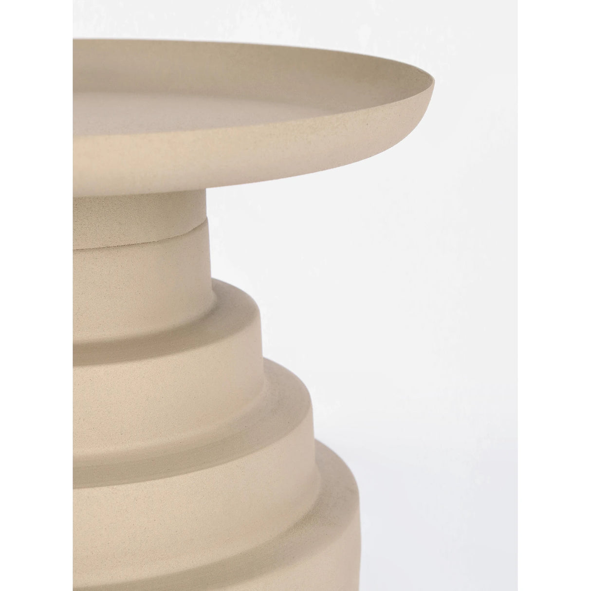 Couchtisch Beige rund 35,5x35,5 Amba - ZEN ZONE Furniture