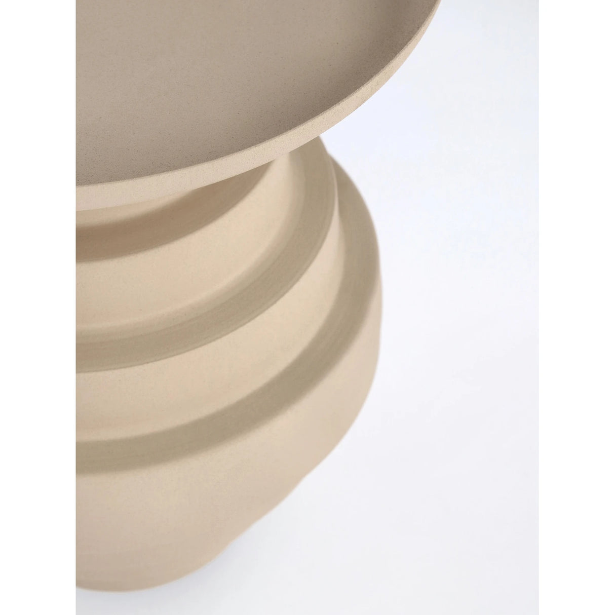 Couchtisch Beige rund 35,5x35,5 Amba - ZEN ZONE Furniture