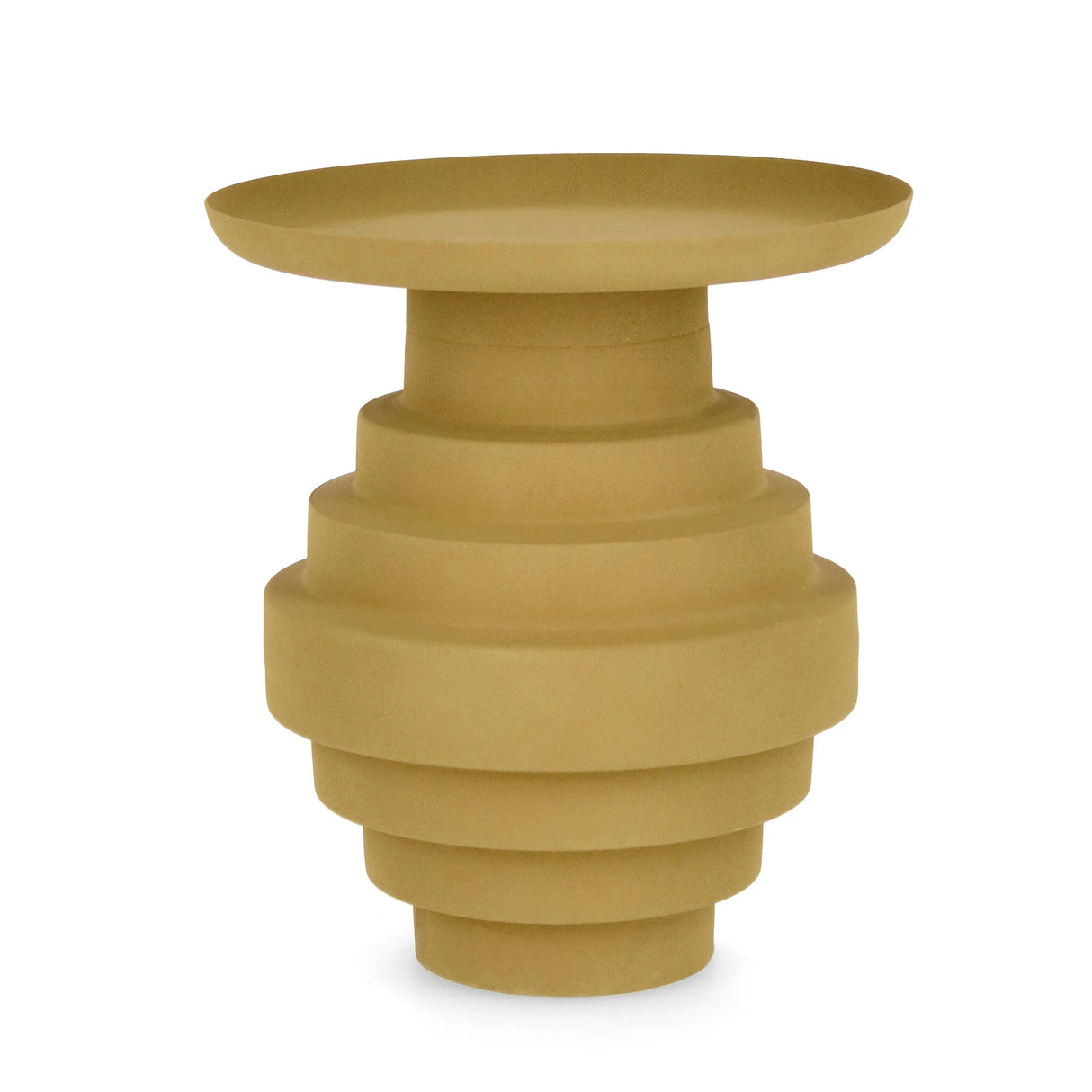 Couchtisch Senffarbig rund 35,5x35,5 Amba - ZEN ZONE Furniture
