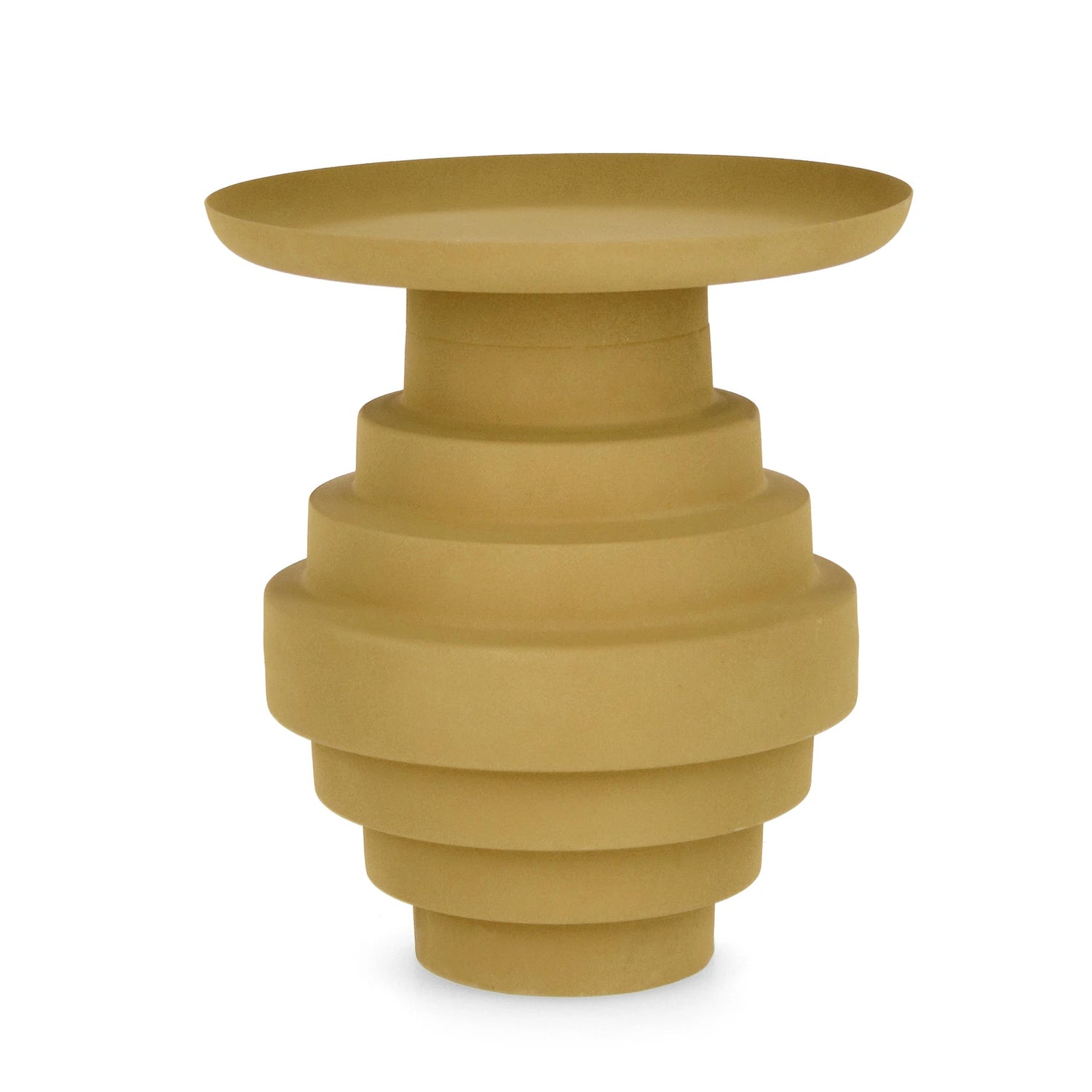 Couchtisch Senffarbig rund 35,5x35,5 Amba - ZEN ZONE Furniture