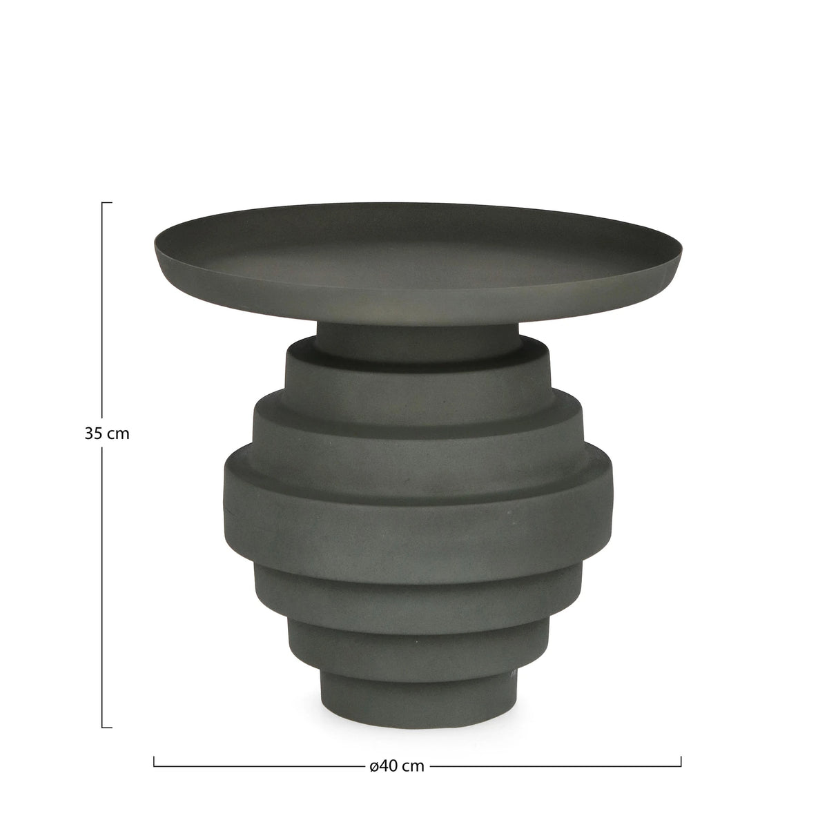 Couchtisch Grün rund 40x40 Amba - ZEN ZONE Furniture