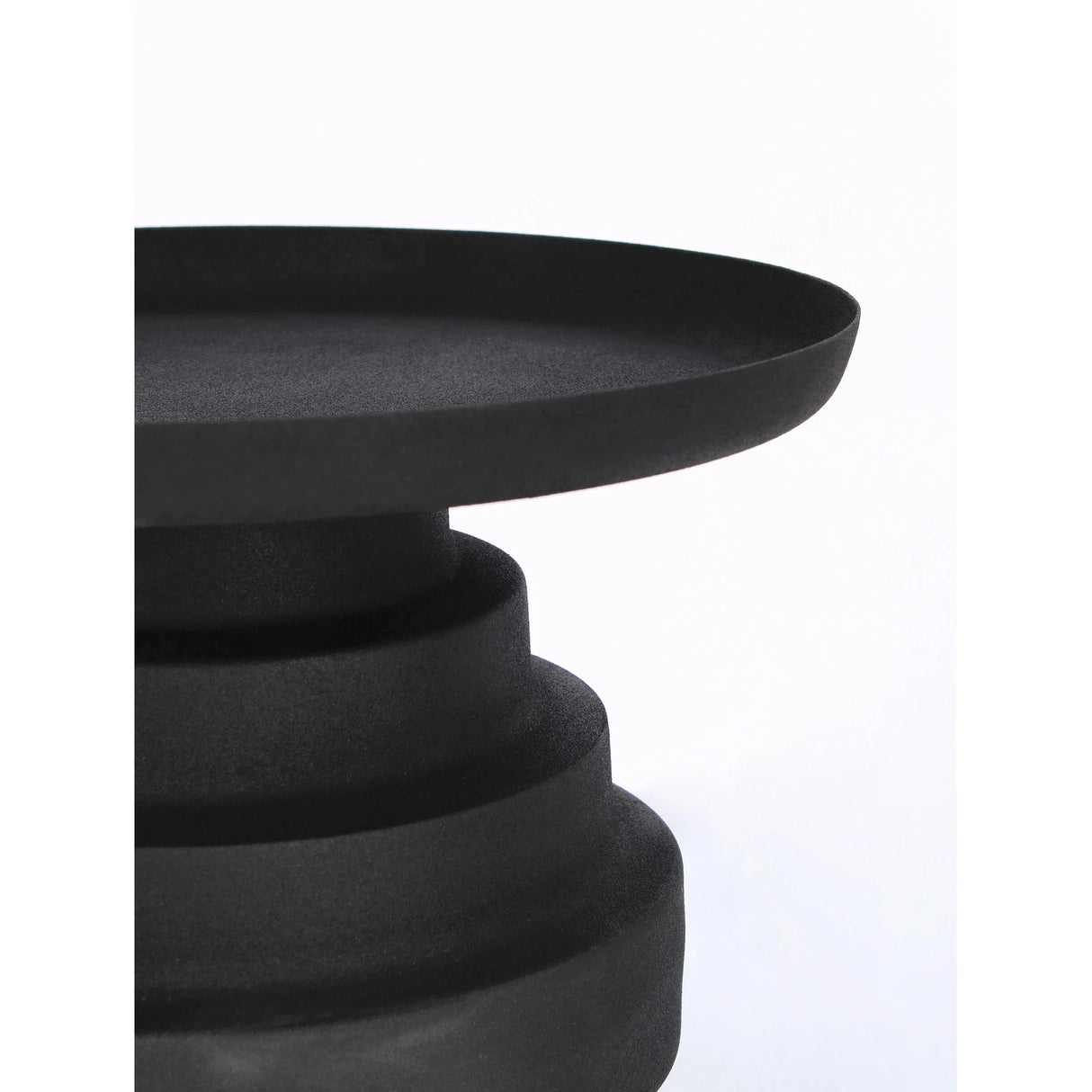 Couchtisch Schwarz rund 40x40 Amba - ZEN ZONE Furniture