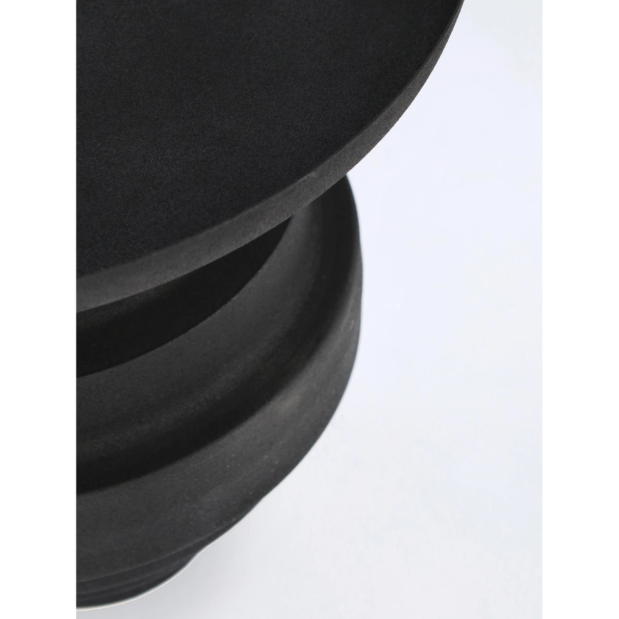 Couchtisch Schwarz rund 40x40 Amba - ZEN ZONE Furniture