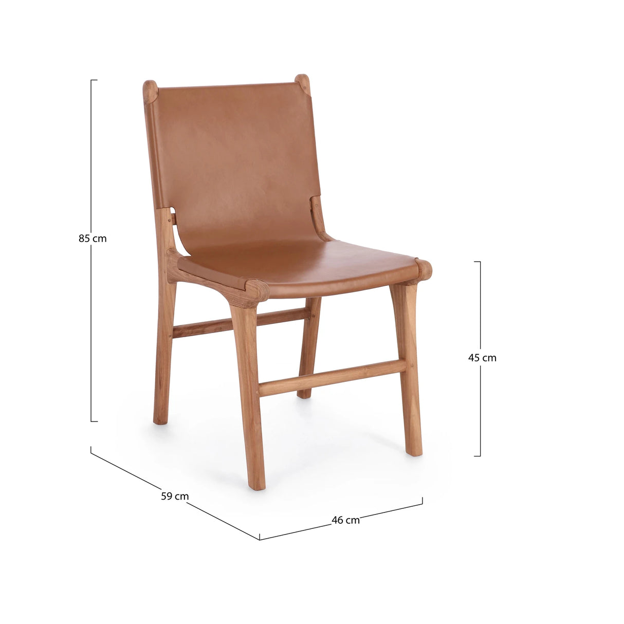 Essstuhl Eugenie Cognac - ZEN ZONE Furniture