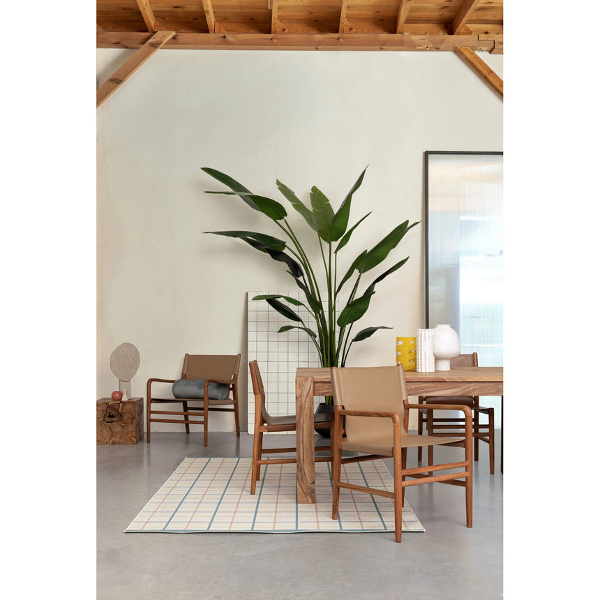 Essstuhl mit Armlehne Caroline Taupe - ZEN ZONE Furniture