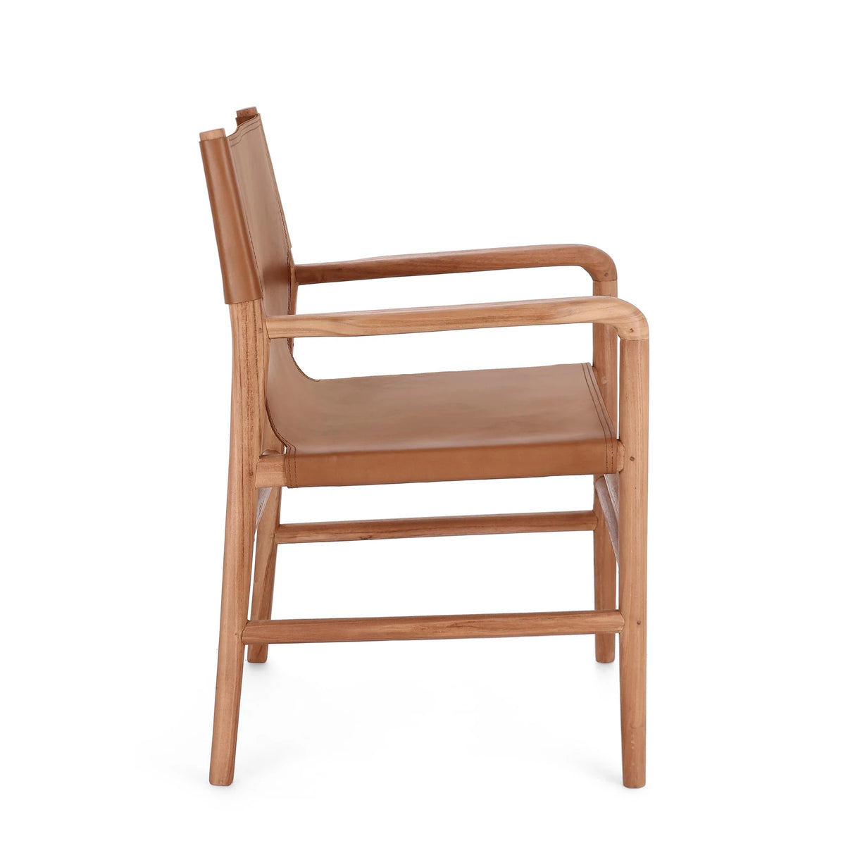 Essstuhl mit Armlehne Caroline Cognac - ZEN ZONE Furniture