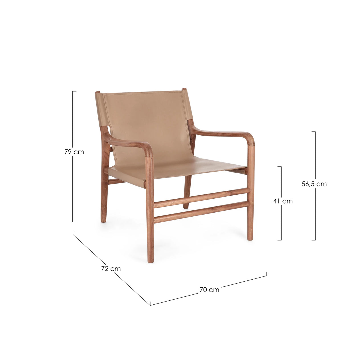 Lounge-Sessel Caroline Taupe - ZEN ZONE Furniture