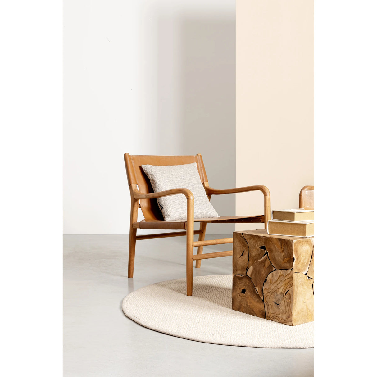 Lounge-Sessel Caroline Cognac - ZEN ZONE Furniture