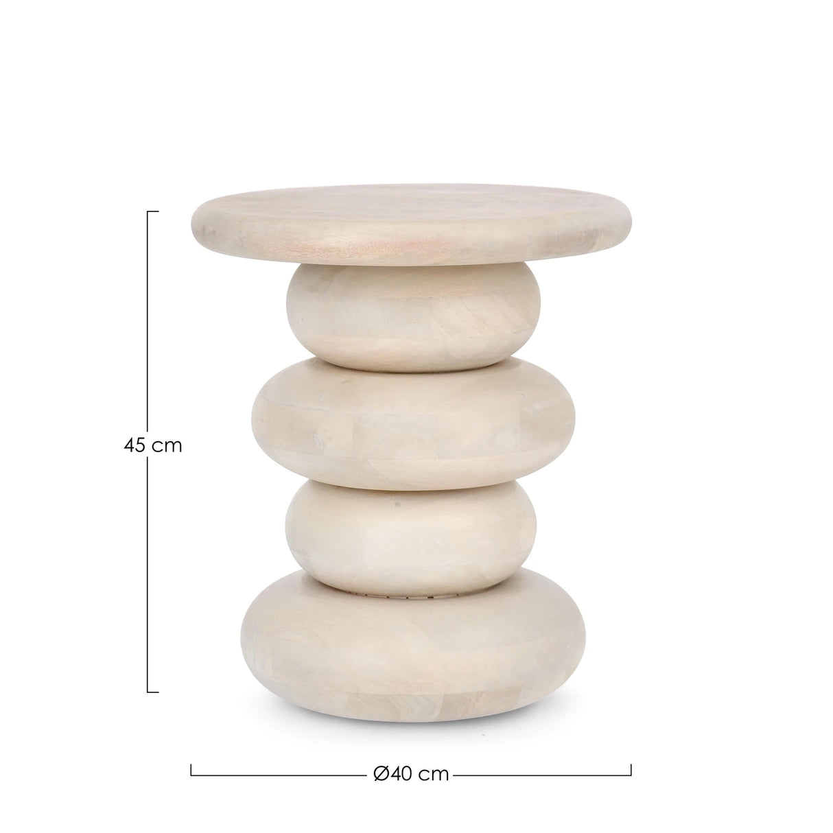 Couchtisch rund 40x40 Natur Lopez - ZEN ZONE Furniture