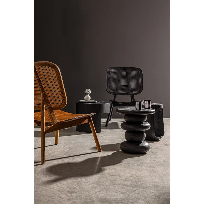 Couchtisch rund 40x40 Schwarz Lopez - ZEN ZONE Furniture