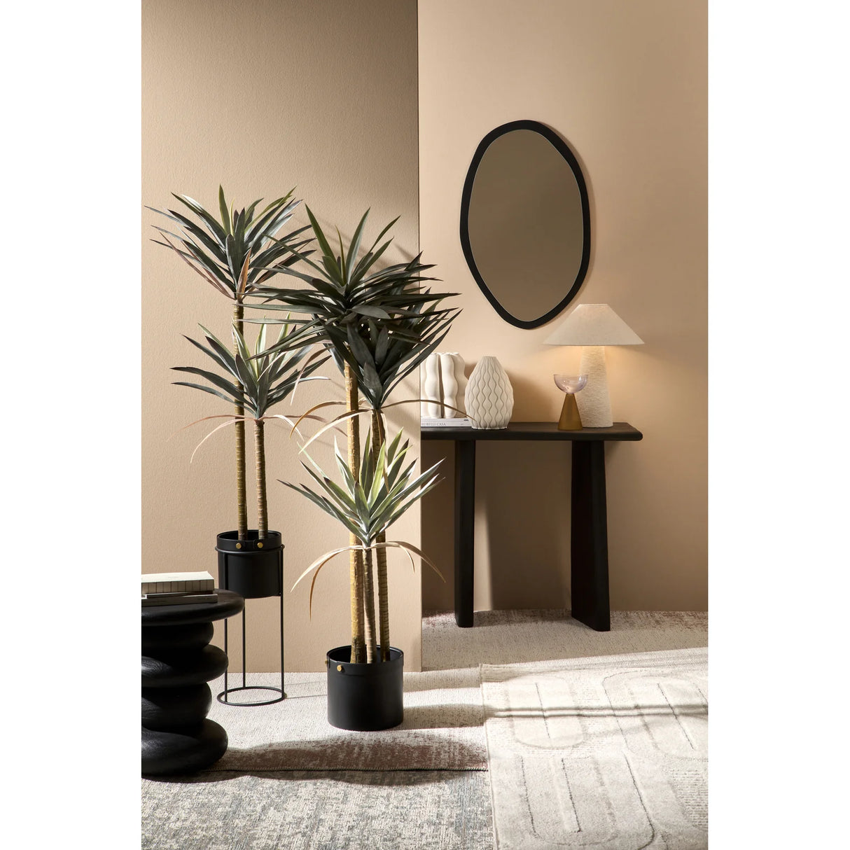 Couchtisch rund 40x40 Schwarz Lopez - ZEN ZONE Furniture