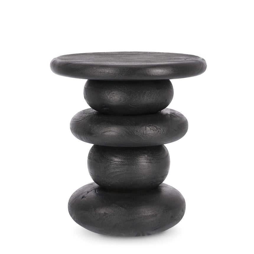 Couchtisch rund 40x40 Schwarz Lopez - ZEN ZONE Furniture
