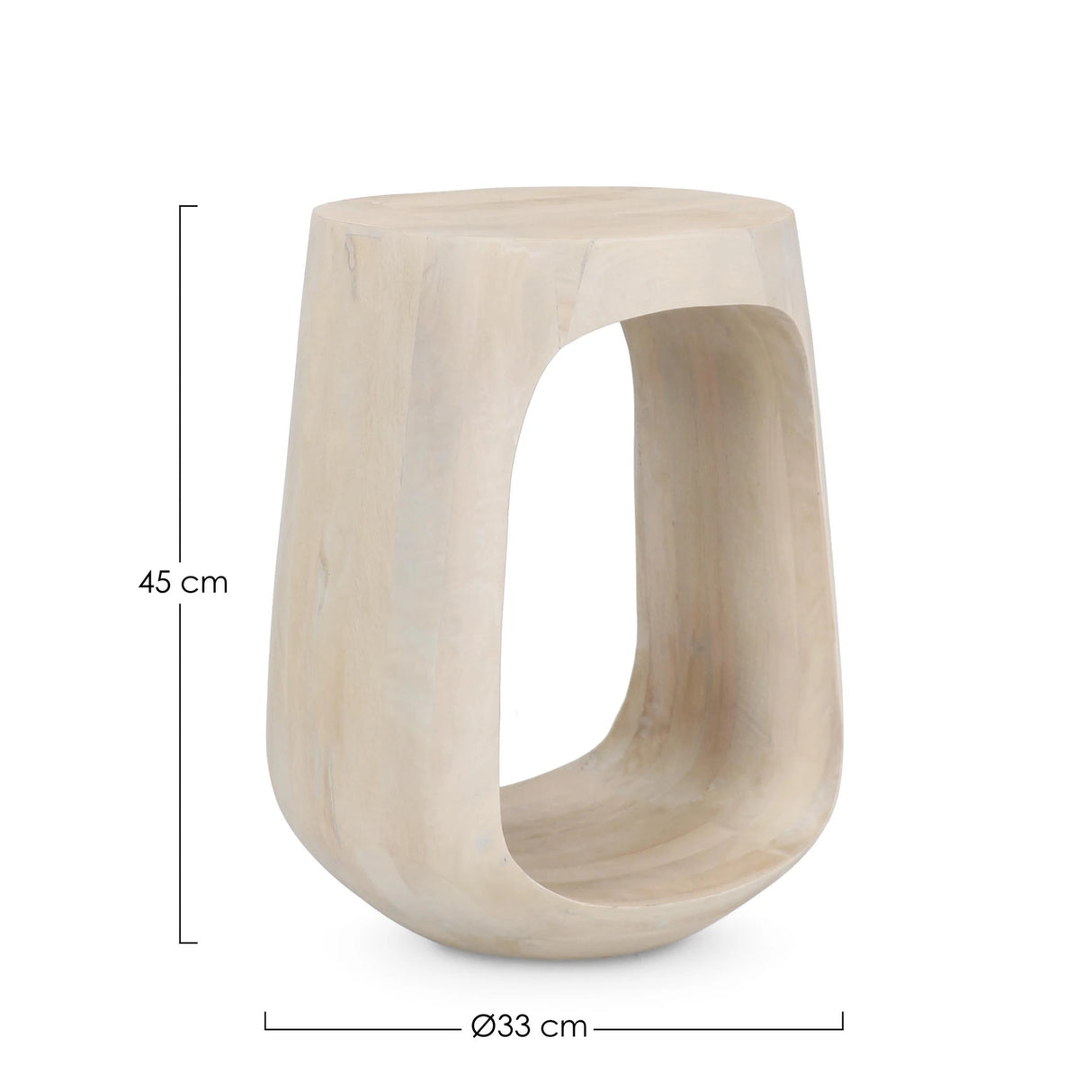 Couchtisch rund 33x33 Natur Lopez - ZEN ZONE Furniture