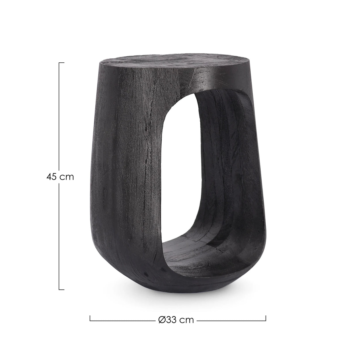 Couchtisch rund 33x33 Schwarz Lopez - ZEN ZONE Furniture