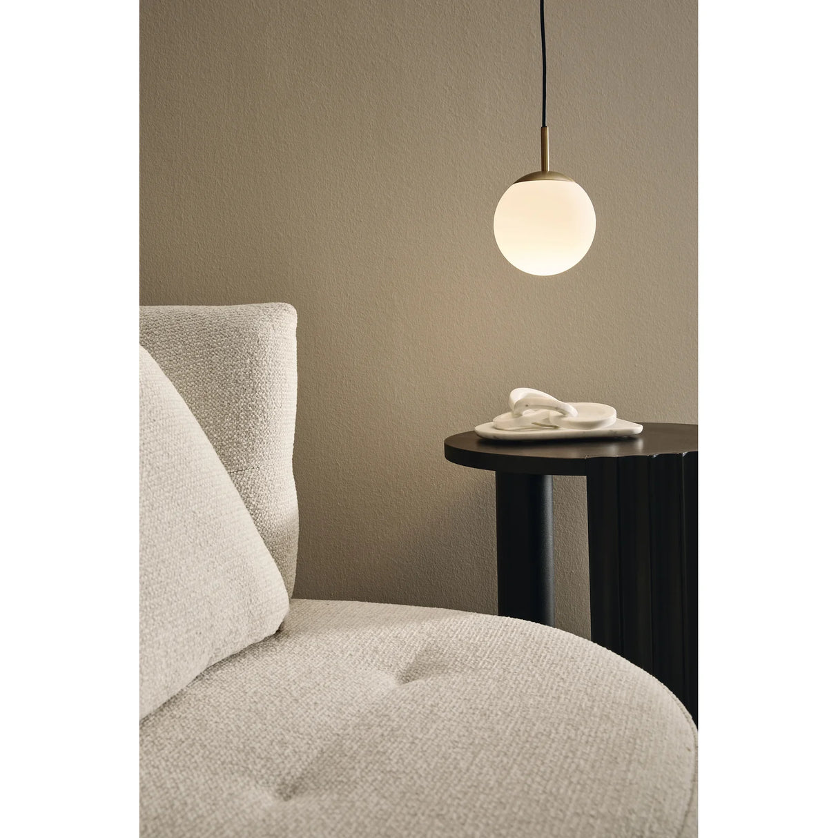 Couchtisch Schwarz rund 50x50 Orissa - ZEN ZONE Furniture