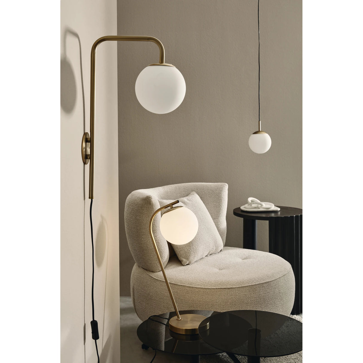 Couchtisch Schwarz rund 50x50 Orissa - ZEN ZONE Furniture