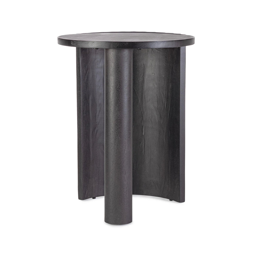 Couchtisch Schwarz rund 50x50 Orissa - ZEN ZONE Furniture