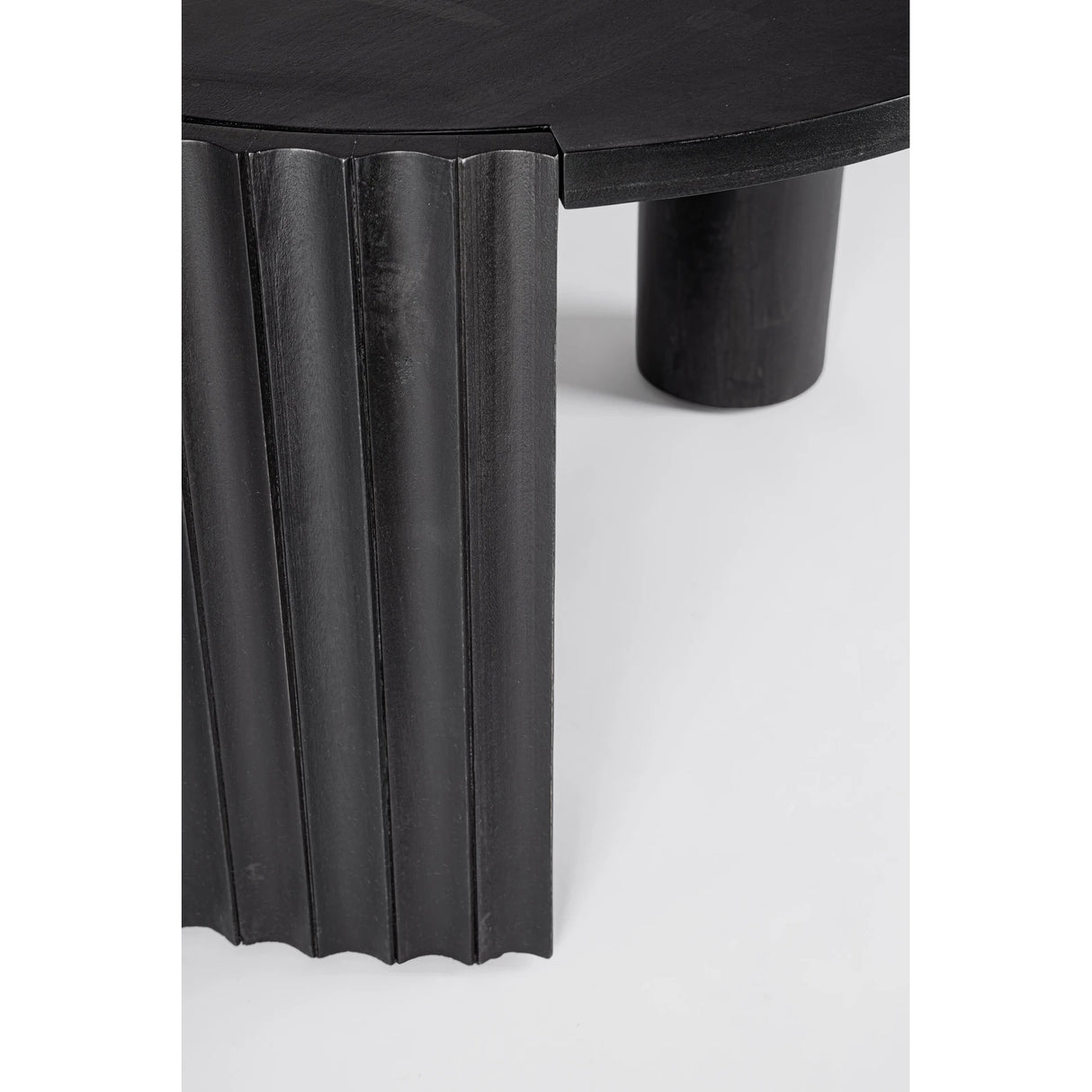 Couchtisch Schwarz rund 80x80 Orissa - ZEN ZONE Furniture