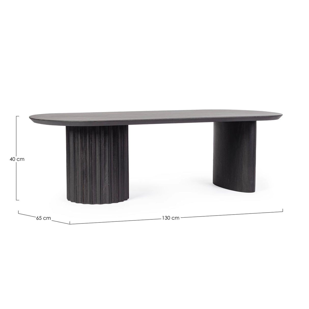 Couchtisch Schwarz 130x65 Orissa - ZEN ZONE Furniture