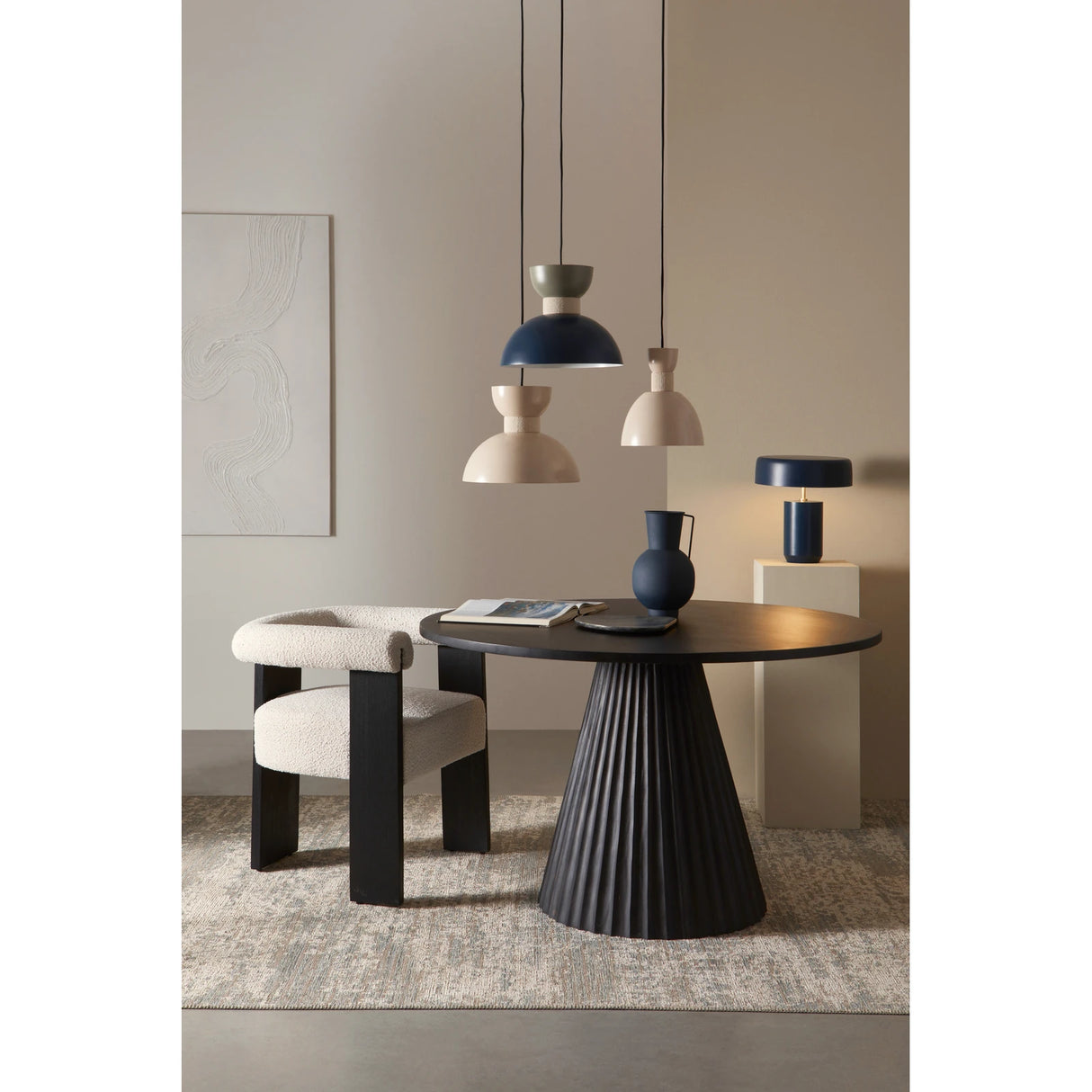 Esstisch Schwarz 120cm Orissa - ZEN ZONE Furniture