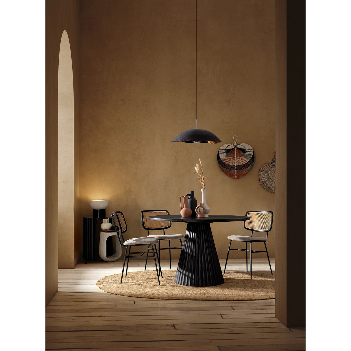 Esstisch Schwarz 120cm Orissa - ZEN ZONE Furniture