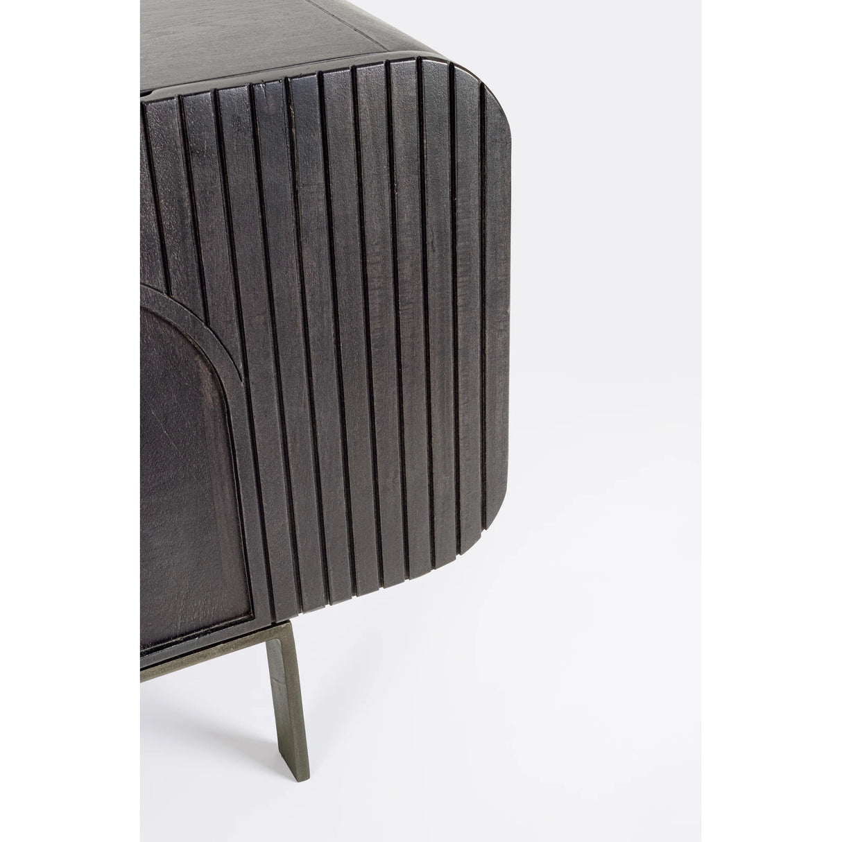 TV Sideboard mit 3 Türen und 2 Schubladen Orissa Schwarz - ZEN ZONE Furniture