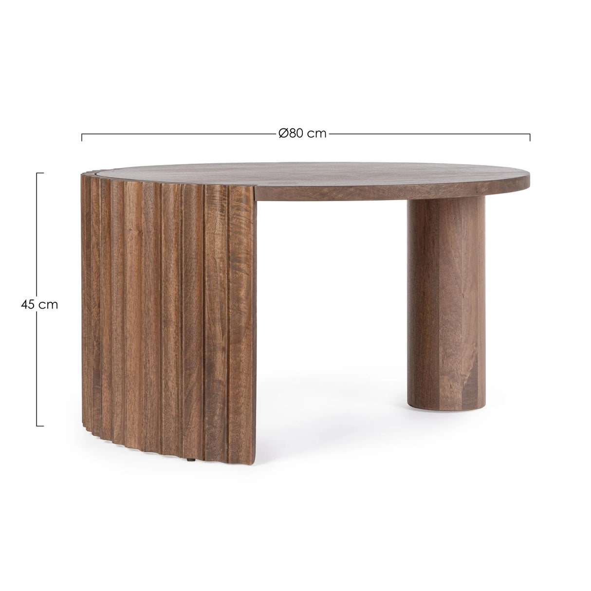 Couchtisch Natur rund 80x80 Orissa - ZEN ZONE Furniture