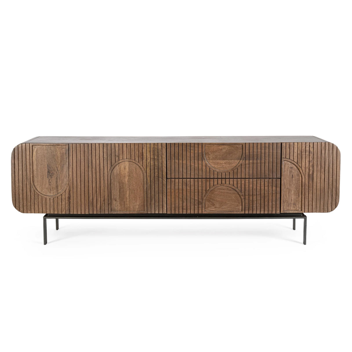 TV Sideboard mit 3 Türen und 2 Schubladen Orissa Natur - ZEN ZONE Furniture
