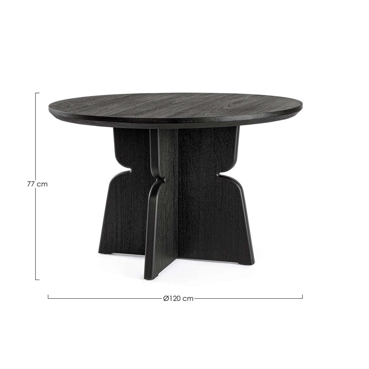 Esstisch 120cm Schwarz Empire - ZEN ZONE Furniture