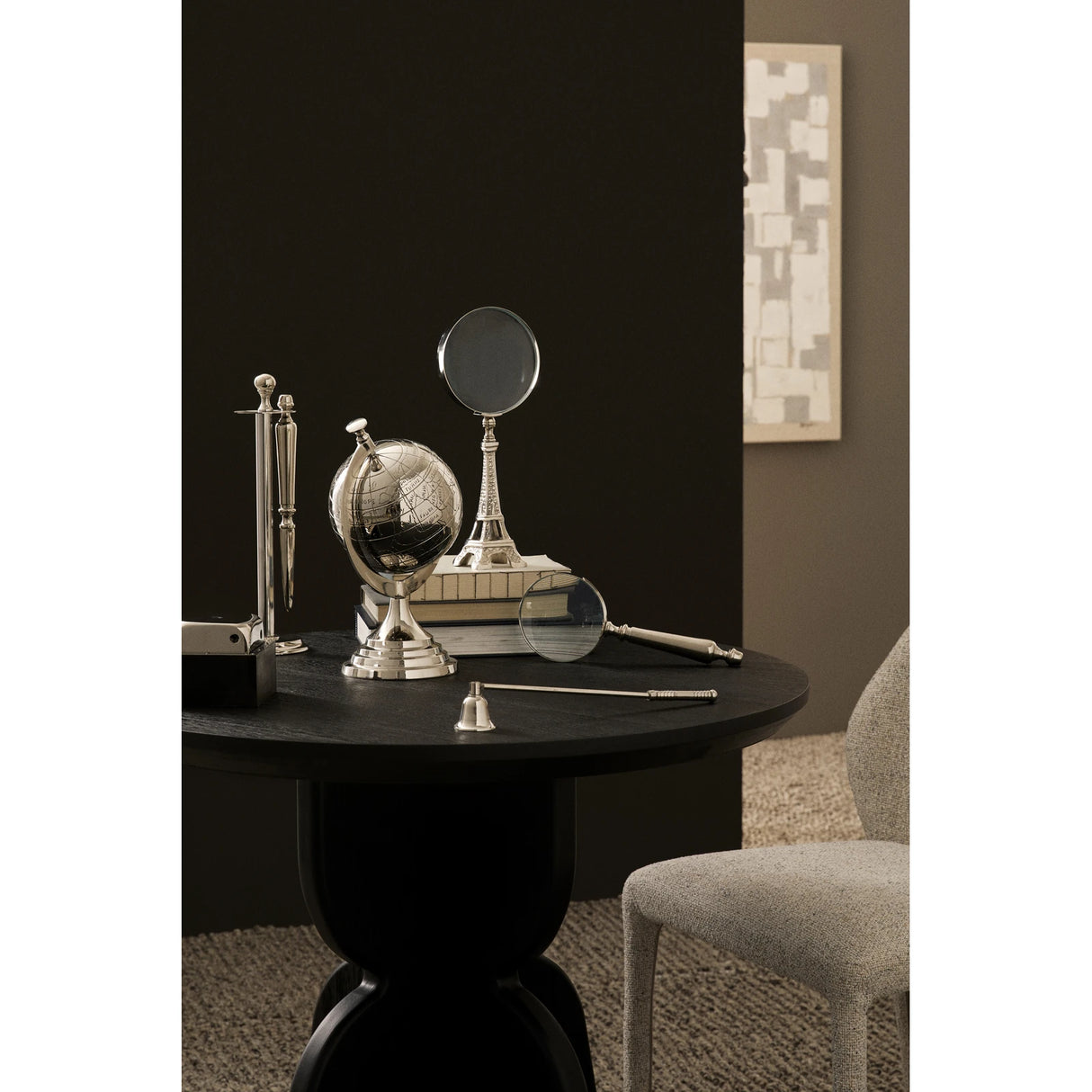 Esstisch 80cm Schwarz Empire - ZEN ZONE Furniture