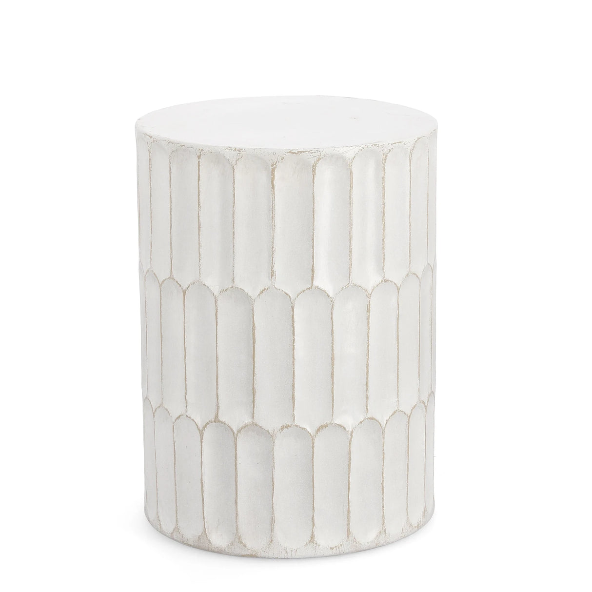 Couchtisch rund 40,5x40,5 Weiß Caesar - ZEN ZONE Furniture