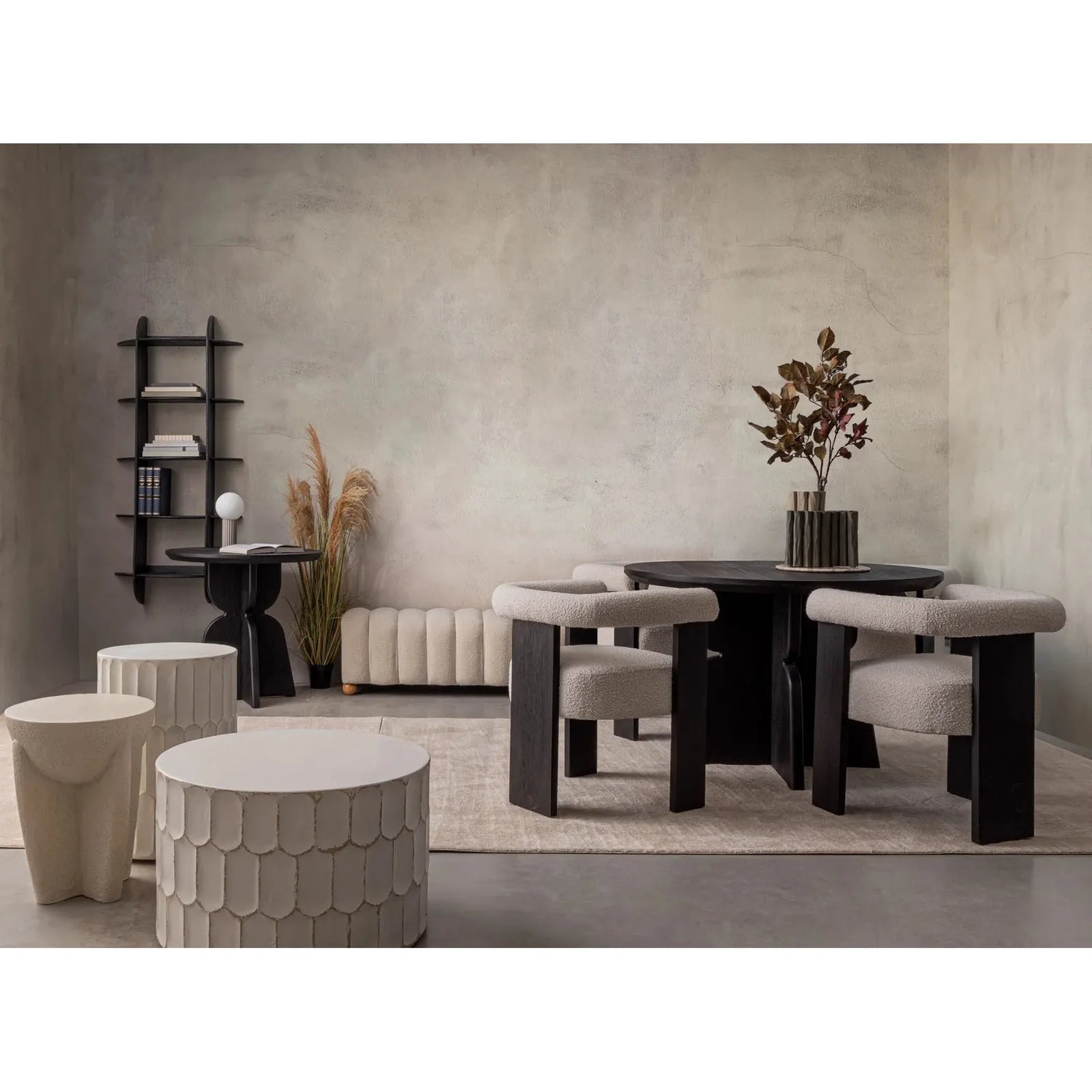 Caesar Weisser Couchtisch 38x38 cm - ZEN ZONE Furniture